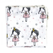 La Rénarde Wasbare Zakdoek Kids - Prinses (4) Set van 4 wasbare katoenen zakdoeken voor kinderen