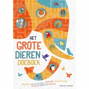 Uitgeverij Lannoo Het Grote Dieren Doeboek (7j+) Doolhoven, zoek-de-verschillen, zoekplaten, geheugenspelletjes, quizjes en andere beestachtige spelletjes