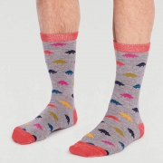 Thought Bio-Katoenen Sokken - Rocket Grey Marle Comfortabele sokken van bio-katoen
