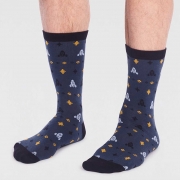 Thought Bio-Katoenen Sokken - Rocket Slate Blue Comfortabele sokken van bio-katoen