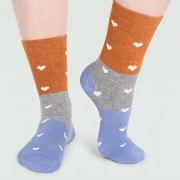 Thought Bio-Katoenen Sokken - Nova Hearts Harvest Orange Comfortabele sokken van bio-katoen