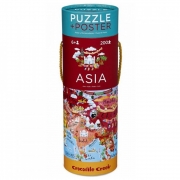 Crocodile Creek Puzzel &  Poster - Azië - 200 stukken (6j+) Puzzel met 200 stukken van gerecycleerd karton