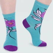 Thought Chaussettes Coton Bio - Rossa Peacock Green 