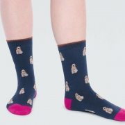 Thought Bamboe Sokken - Kenna Slate Blue Comfortabele sokken van bamboe en bio-katoen