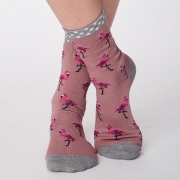 Thought Bamboe Sokken - Rosa Flamingo Rose Pink Comfortabele sokken van bamboe en bio-katoen