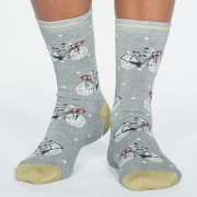 Thought Chaussettes Bambou - Gladys Bicycle Grey Marle 