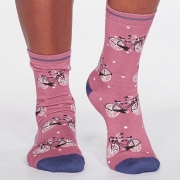 Thought Bamboe Sokken - Gladys Rose Pink Comfortabele sokken van bamboe en bio-katoen