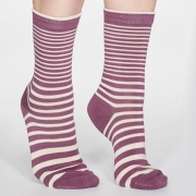 Thought Bamboe Sokken - Jacinda Mauve Pink Comfortabele sokken van bamboe en bio-katoen