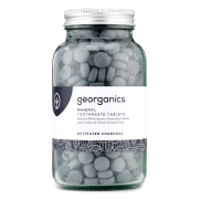 Georganics Tandpastatabletten - Actieve Kool (480) 480 tabletten voor het tandenpoetsen met pepermuntsmaak