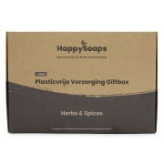 Happy Soaps Giftbox - Herbs & Spices - Large Zero waste cadeaubox met solide shampoo, conditioner, scheerzeep, deodorant en lichaamszeep
