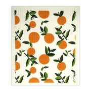 Ten and Co. Sponsdoek - Citrus Orange Composteerbare sponsdoek