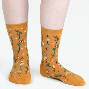 Thought Bio-Katoenen Sokken - Edana Turmeric Yellow Comfortabele sokken van bio-katoen