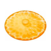 Charles Viancin Silicone Deksel - Sinaasappel - 28 cm Silicone deksel voor het beter bewaren van voeding en overschotten
