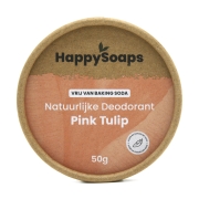 Happy Soaps Deodorant - Pink Tulip Natuurlijke deocrème zonder natrium bicarbonaat in een kartonnen doosje