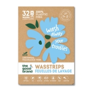 The Good Brand Wasstrips - Parfumvrij (32) Biologisch afbreekbare wasvellen ter vervanging van vloeibaar wasmiddel