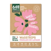 The Good Brand Wasstrips - Universeel (64) Biologisch afbreekbare wasvellen ter vervanging van vloeibaar wasmiddel
