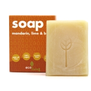 Eco Living Solide Zeep - Mandarijn, Limoen en Basilicum Solide zeep voor alle huidtypes met verfrissende citrusgeur
