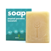 Eco Living Solide Zeep - Tropisch Paradijs Solide zeep voor alle huidtypes met tropische kokosgeur