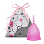 Ladycup Ladycup Menstruatiecup - Pink Hippo Menstruatiecup van medische silicone met tasje