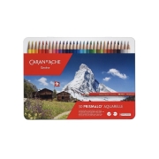 Caran d'Ache 30 Aquarelpotloden Prismalo 30 aquarelpotloden met hoogpigmentatie voor droge en natte ondergrond