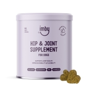 Imby Hip & Joint Supplement voor honden Plantaardig supplement voor de heup en gewrichten bij honden ontwikkeld door dierenartsen