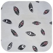 Koshi Wasbare zakdoek - Veren - 35 x 35 cm Enkele grote zakdoek met print in biokatoen