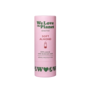 We Love The Planet Deostick Soft Almond Baksodavrij Deodorantcrème zonder baksoda in kartonnen verpakking