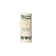 We Love The Planet Lippenbalsem Sweet Honey Natuurlijke, hydraterende lippenbalsem in kartonnen verpakking
