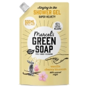 Marcel's Green Soap Navulling Douchegel Vanille & Kersenbloesem Navuling voor de Vanille&Kersenbloesem douchegel