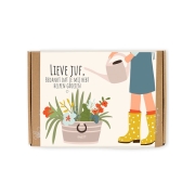 Blossombs Gift Box Lieve Juf Small Geschenkset met 7 biologische bloembolletjes