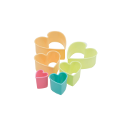 Dotz Uitsteekvormen Hart (6) Uitsteekvormen in kunststof, vrij van BPA en Ftalaten