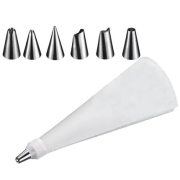 Westmark Spuitzak met garneerset Spuitzak met 6 verschillende garneerpunten