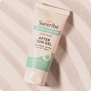 Suntribe Gel après-soleil rafraîchissant à l'aloe vera Gel après-soleil 100 % naturel avec une double dose d'aloe vera