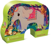 Crocodile Creek Vloerpuzzel - In the jungle - 36 stukken (3j+)  Puzzel met 36 stukken van gerecycleerd karton