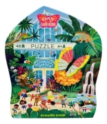 Crocodile Creek Vloerpuzzel - Day at the gardens - 48 stukken (6j+) Puzzel met 48 stukken van gerecycleerd karton