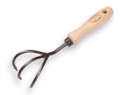 De Wit Cultivator 3 Tands Met Essen Handvat 14 Centimeter Cultivator voor borders, plantenbakken en smalle perken.