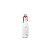 Ah Table Bouteille en verre - 0,25 L Bouteille en verre avec bouchon mécanique