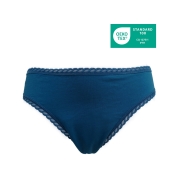 Anae Menstruatieslip - Blauw - Zware Menstruatie Menstruatieslip van bio-katoen als alternatief voor wegwerp maandverband of tampon