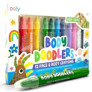 Ooly Body Doodlers & Face Crayons (12) 12 Gifvrije gezichts- en lichaamskrijtjes