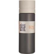 Circular & Co Herbruikbare to go waterfles 21oz/600ml - Wit/Grijs Drinkfles 0,6L van recycled plastic