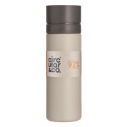 Circular & Co Herbruikbare to go waterfles 21oz/600ml - Grijs/Wit Drinkfles 0,6L van recycled plastic