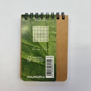 Aurora Wood Line A7 notitieboekje van FSC gerecycleerd papier Notitieboekje van FSC-gerecycleerd papier met handige flipfunctie