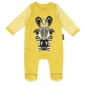 CoQ en PâTe Pyjama/Kruippakje van biologisch katoen -  Zebra - 9 maanden (74) Met deze biologische kinderpyjama van Coq en Pâte wordt bedtijd een stukje gezelliger.