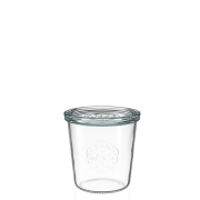 Weck Bokaal 500 ml Set van 4 stuks Set van 4 rechte weckpotten van 500 ml om in te maken en te bewaren