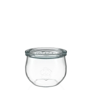 Weck Bokaal Tulp 480 ml Set van 4 stuks Set van 4 Weck inmaakpotten in tulpvorm met een inhoud van 480 ml