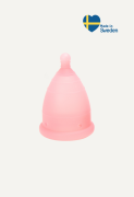 Imse Vimse Coupe mensuelle Mini Rosa Coupe menstruelle confortable et durable, fabriquée en silicone médical