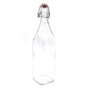 Ah Table Glazen Fles - 1L Glazen fles met mechanische dop