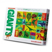 Crocodile Creek Familiepuzzel - Prehistoric Giants - 500 stukken (4j+) Mooie puzzel van 500 stukken van gerecycleerd karton