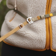 Woolly Wolf Multi-use Leash Thin Multifunctionele Hondenlijn Wood Brown Mix Lichtgewicht verstelbare hondenlijn van gerecycled polyester voor kleine honden
