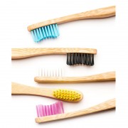 The Humble Co. Humble Brush Medium - 5-pack Set van 5 bamboe tandenborstels met medium haartjes